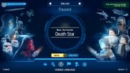 The upside-down key with a plus sign is the codes area of the main menu (Image via TT Games)
